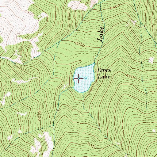 Topographic Map of Dome Lake, ID