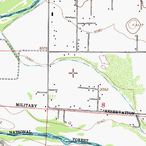 Topographic Map of Country Estates, AZ