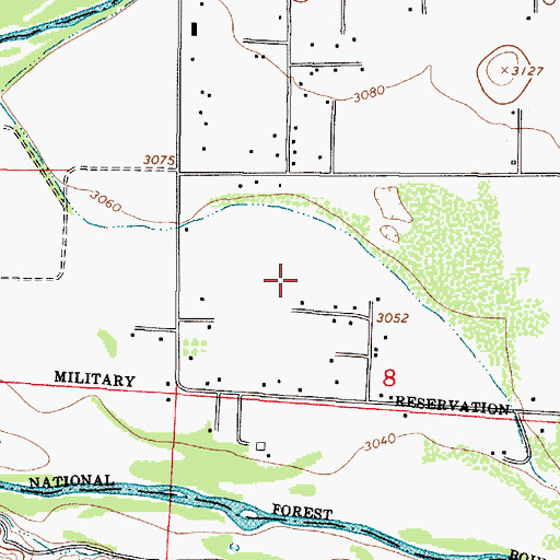 Topographic Map of Paradise Acres, AZ