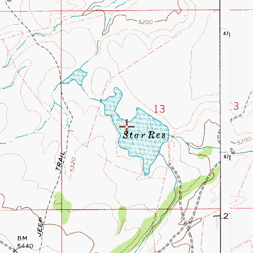 Topographic Map of Sommerville Dam, ID