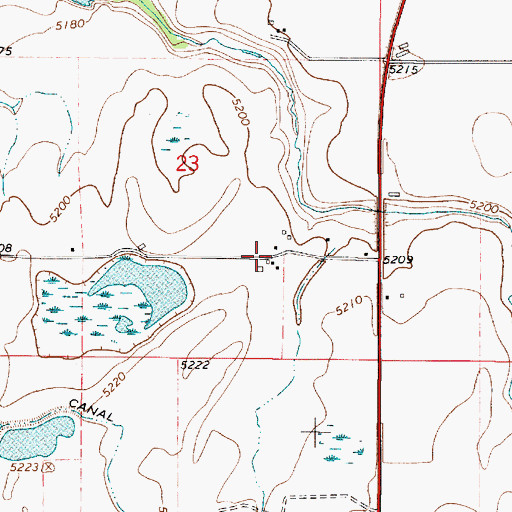 Topographic Map of Lodi (historical), ID