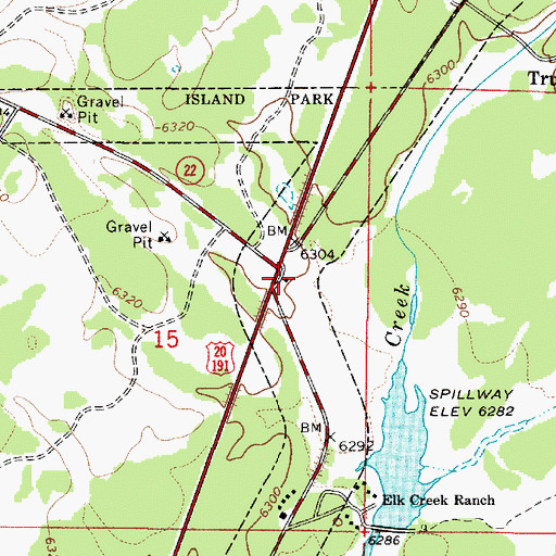 Topographic Map of Trude Junction (historical), ID