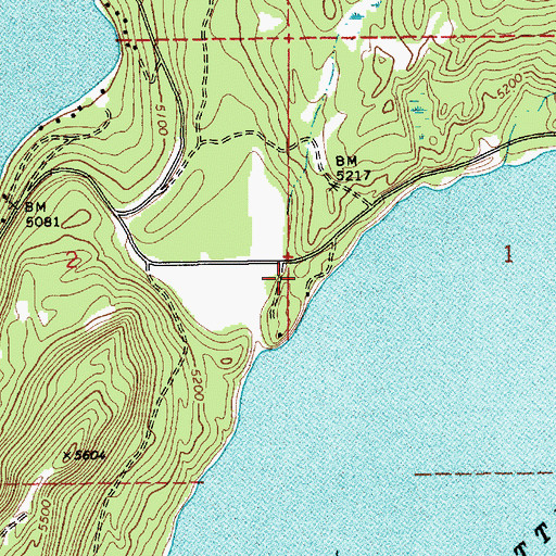 Topographic Map of Little Payette Lake Access Area, ID