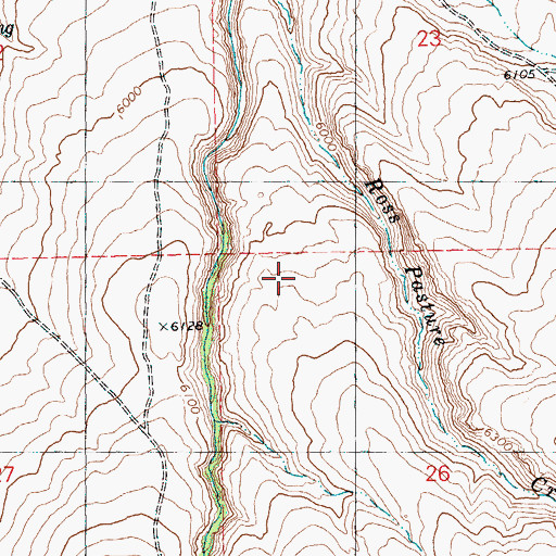 Topographic Map of Higgins Draw, ID