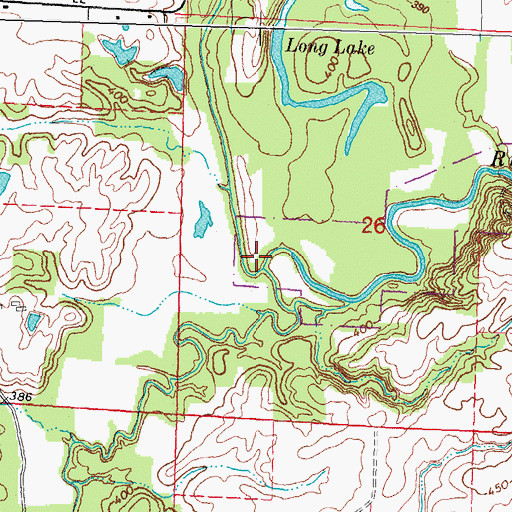 Topographic Map of Black Creek, IL