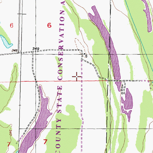 Topographic Map of Brummitt School (historical), IL