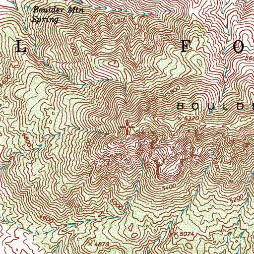 Topographic Map of Holbrook Ridge (historical), AZ