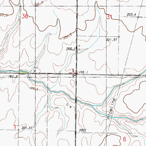 Topographic Map of Budward School (historical), IL