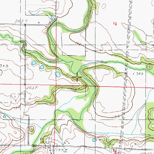 Topographic Map of Jonathan Branch, IL