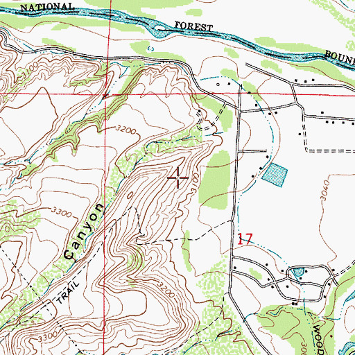 Topographic Map of Wingfield, AZ