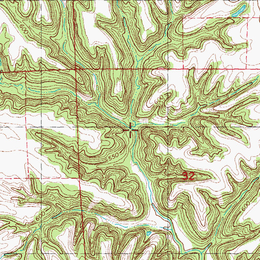 Topographic Map of McClung School (historical), IL