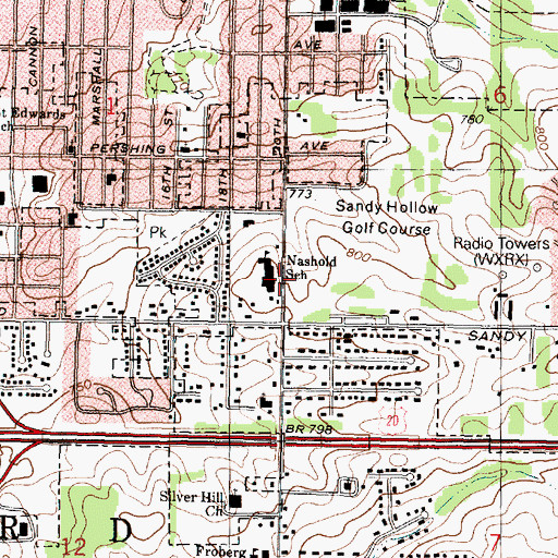 Topographic Map of William Nashold Elementary School, IL