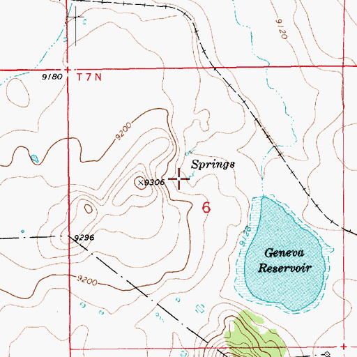 Topographic Map of Horse Camp Draw Springs, AZ