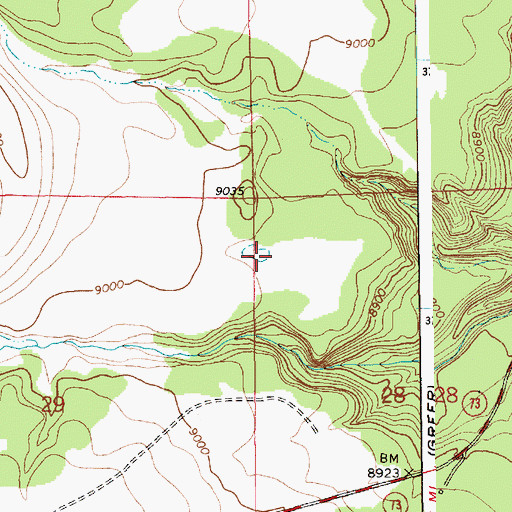 Topographic Map of Border Sink, AZ