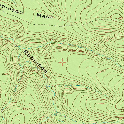 Topographic Map of Robinson Mesa Corral, AZ