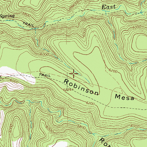 Topographic Map of Robinson Mesa Tank, AZ