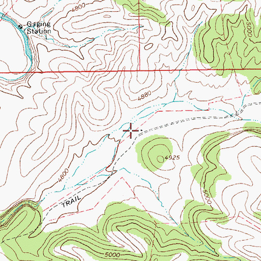 Topographic Map of ST Well, AZ