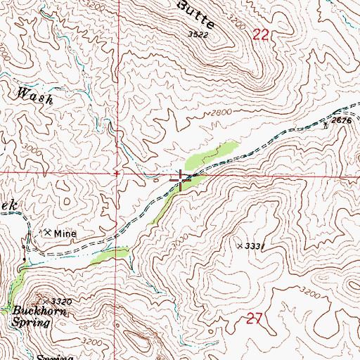 Topographic Map of Dugan Wash, AZ