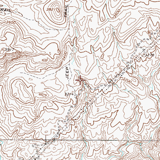 Topographic Map of Corral Water Spring, AZ