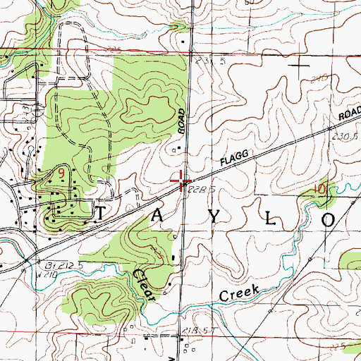 Topographic Map of Tealls Corners School (historical), IL