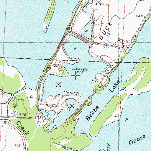 Topographic Map of The Narrows, IL