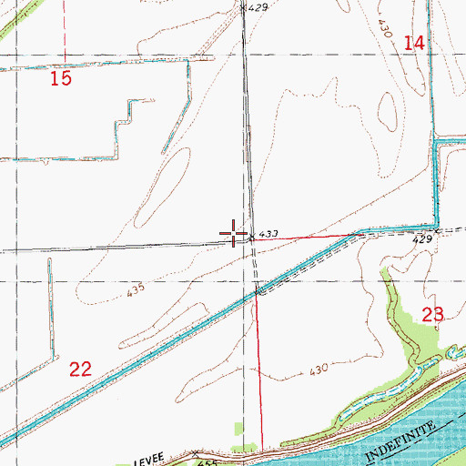 Topographic Map of West Matanzas School (historical), IL