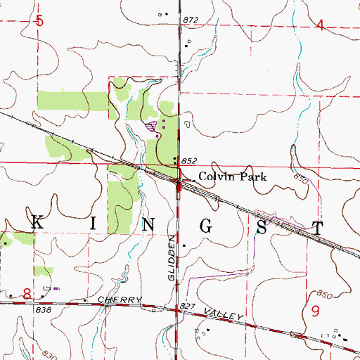 Topographic Map of Colvin Park, IL