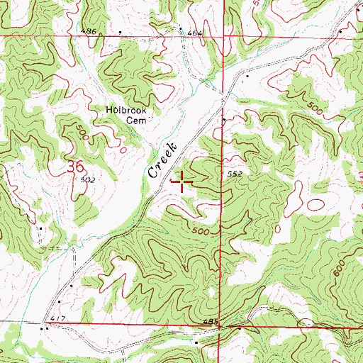 Topographic Map of Hardin County, IL
