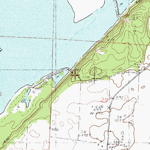 Topographic Map of Clear Lake Outing Club, IL