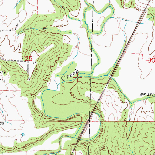 Topographic Map of Hayes Creek, IL
