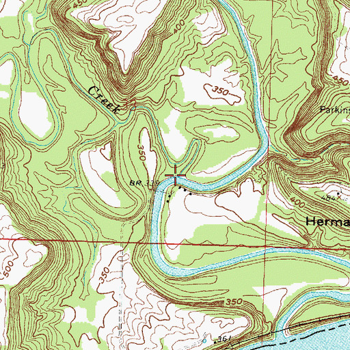 Topographic Map of Little Grand Pierre Creek, IL