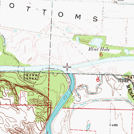 Topographic Map of Salt Creek, IL