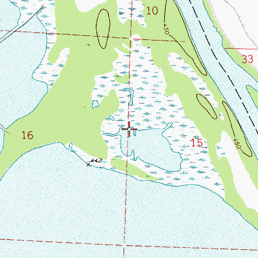 Topographic Map of Little Sister Seaplane Base (historical), IL
