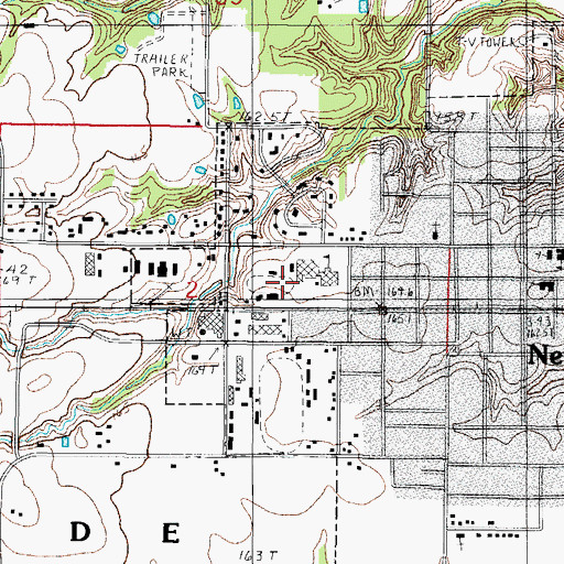 Topographic Map of Jasper County Safety Council Heliport, IL