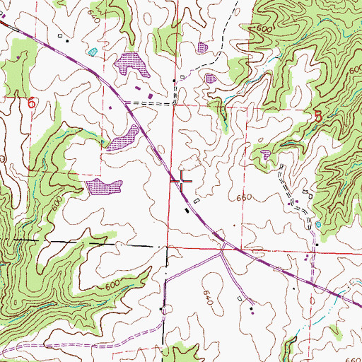 Topographic Map of WXAN-FM (Ava), IL