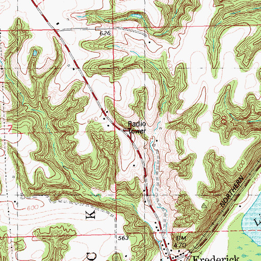 Topographic Map of WRMS-FM (Beardstown), IL