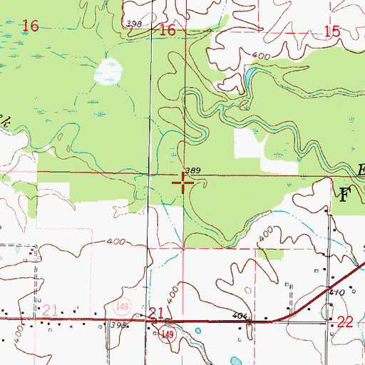 Topographic Map of Township of Frankfort, IL