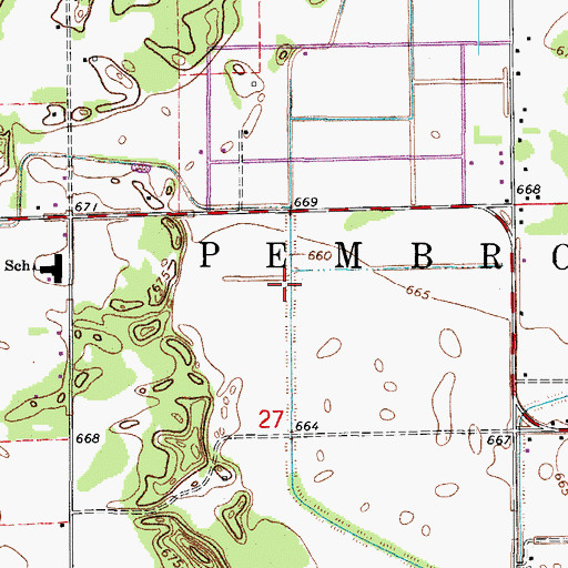 Topographic Map of Township of Pembroke, IL