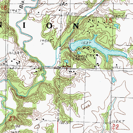 Topographic Map of Township of Union, IL
