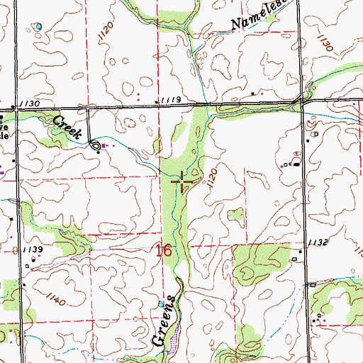 Topographic Map of Bloomingport Creek, IN