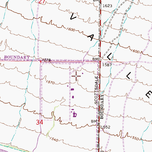 Topographic Map of KARZ-AM (Phoenix), AZ