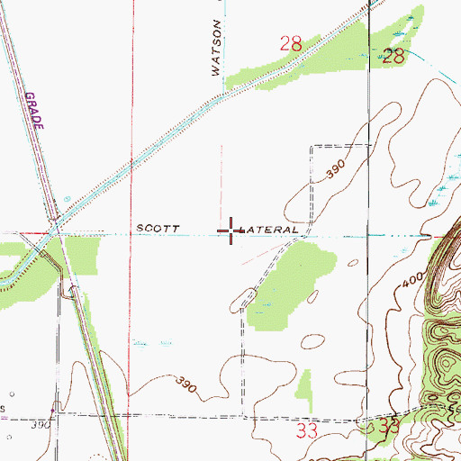 Topographic Map of Scott Lateral, IN