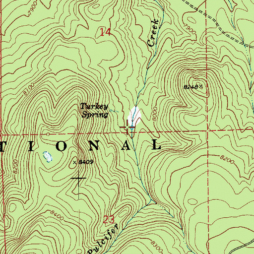 Topographic Map of Gust Spring, AZ