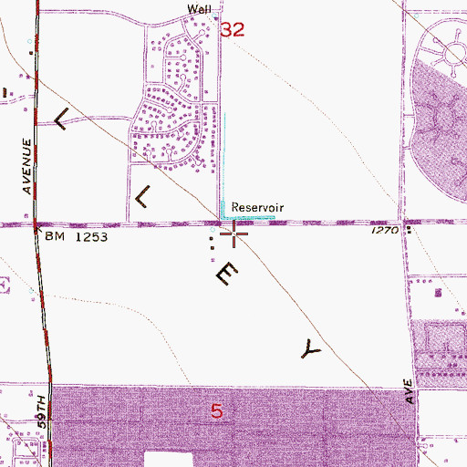 Topographic Map of Honeywell Incorporated Heliport, AZ