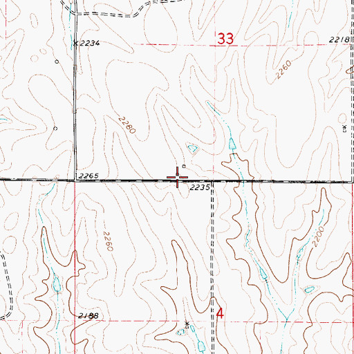 Topographic Map of Upton (historical), KS