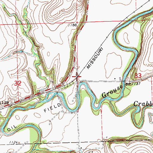 Topographic Map of Eschs (historical), KS