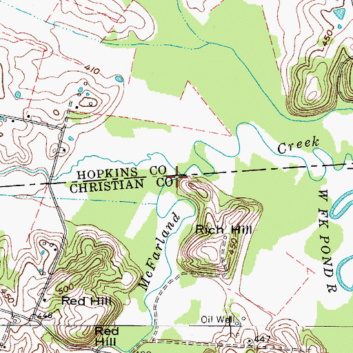 Topographic Map of Grays Branch, KY
