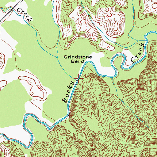Topographic Map of Hooper Creek, KY