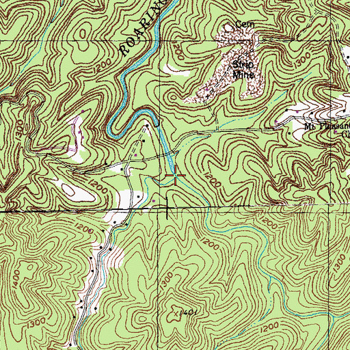 Topographic Map of Otter Creek, KY