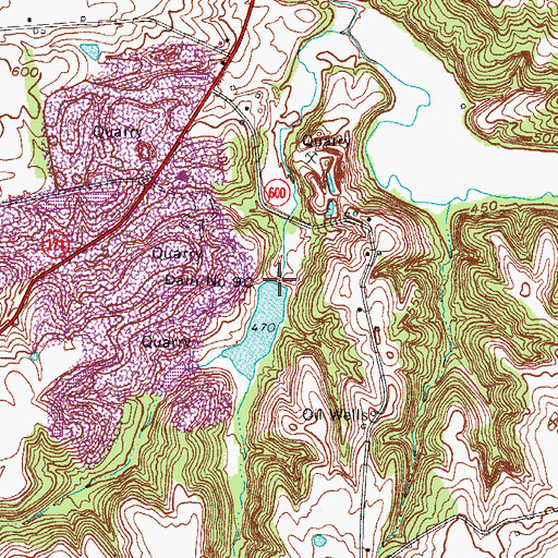 Topographic Map of Dam Number 9C, KY